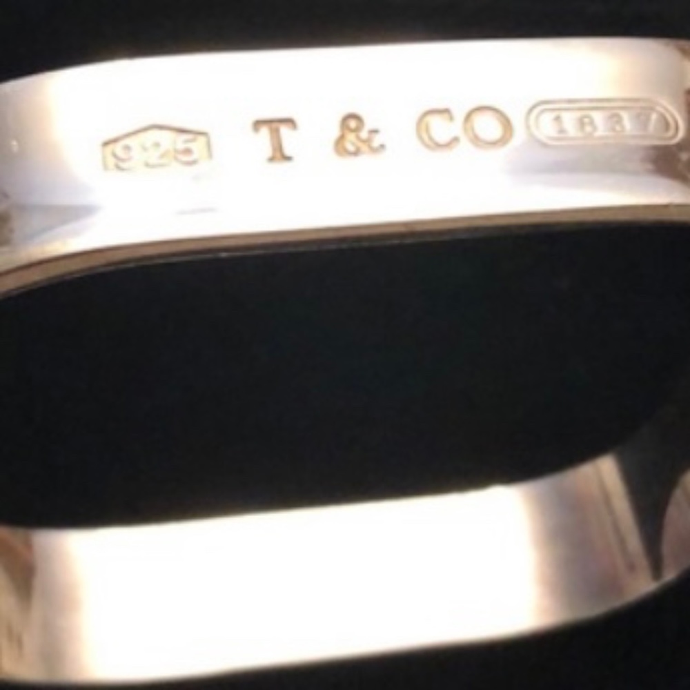 Tiffany square bangle bracelet
